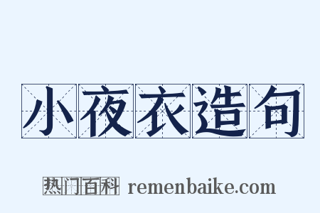 小夜衣造句是什么意思的图片